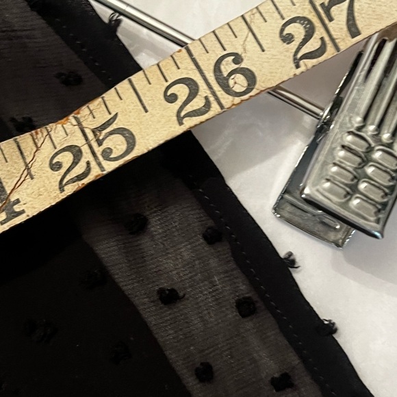 Daniel Rainn Adonis Halter Blouse Black Polka Dot Ruffle Collar Sz XS Women - Picture 8 of 8